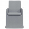 Krzesła jadalne 2 pcs Jasnoszary 57 x 67 x 95 cm tkanina
