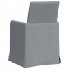 Krzesła jadalne 2 pcs Jasnoszary 57 x 67 x 95 cm tkanina