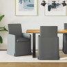 Krzesła jadalne 2 pcs ciemno szary 57 x 67 x 95 cm tkanina