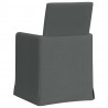 Krzesła jadalne 2 pcs ciemno szary 57 x 67 x 95 cm tkanina