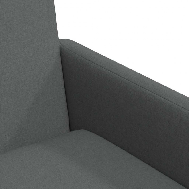 Krzesła jadalne 2 pcs ciemno szary 57 x 67 x 95 cm tkanina