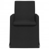 Krzesła jadalne 2 pcs Czarny 57 x 67 x 95 cm tkanina