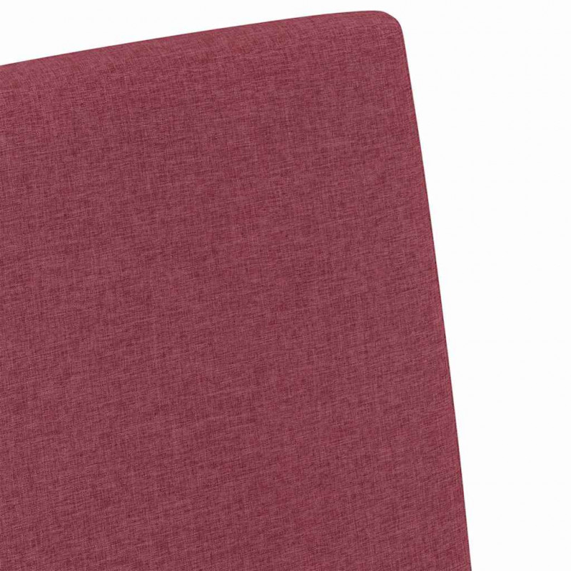 Krzesła jadalne 2 pcs czerwone wino 57 x 67 x 95 cm tkanina