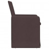 Krzesła jadalne 2 pcs ciemnobrązowy 57 x 67 x 95 cm tkanina