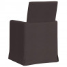 Krzesła jadalne 2 pcs ciemnobrązowy 57 x 67 x 95 cm tkanina