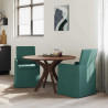 Krzesła jadalne 2 pcs Ciemnozielony 57 x 67 x 95 cm tkanina