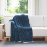 Koc Granatowy 130 x 150 cm Polar