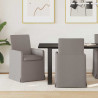Krzesła jadalne 2 pcs Ciemnoszary 57 x 67 x 95 cm tkanina