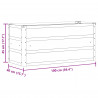 Donica Antracyt 100 x 40 x 45 cm Stal