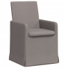Krzesła jadalne 2 pcs Ciemnoszary 57 x 67 x 95 cm tkanina