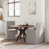 Krzesła jadalne 2 pcs Ciemnoszary 57 x 67 x 95 cm tkanina