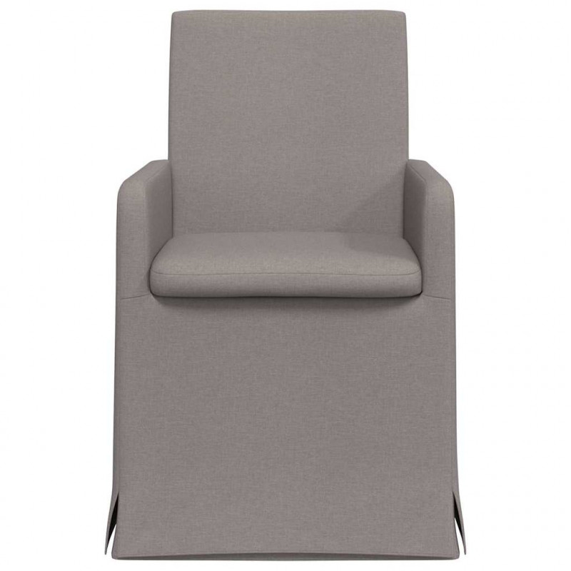 Krzesła jadalne 2 pcs Ciemnoszary 57 x 67 x 95 cm tkanina