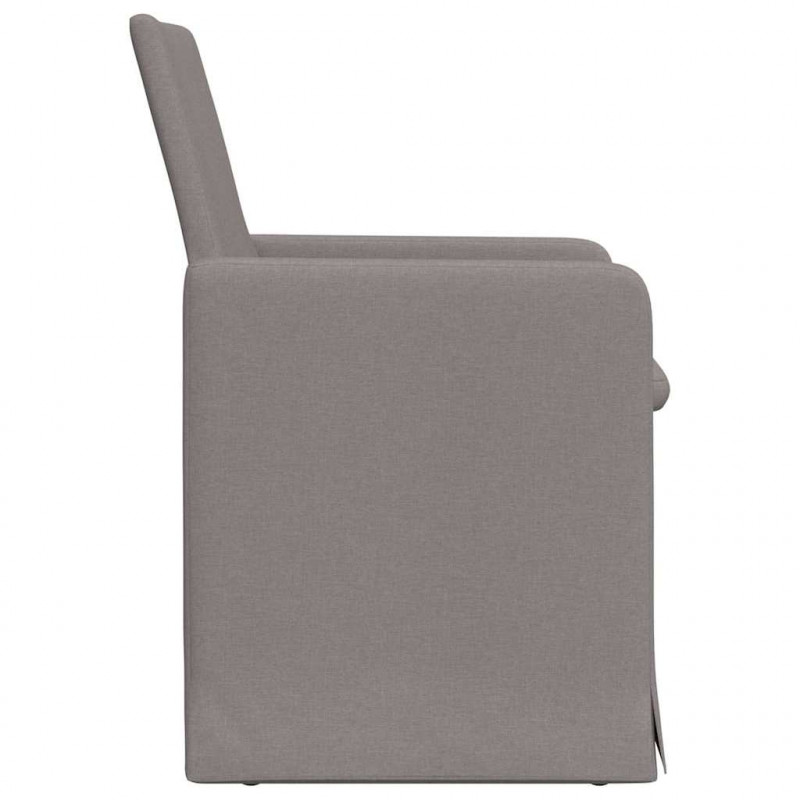 Krzesła jadalne 2 pcs Ciemnoszary 57 x 67 x 95 cm tkanina