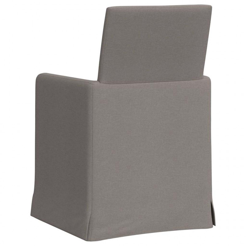 Krzesła jadalne 2 pcs Ciemnoszary 57 x 67 x 95 cm tkanina