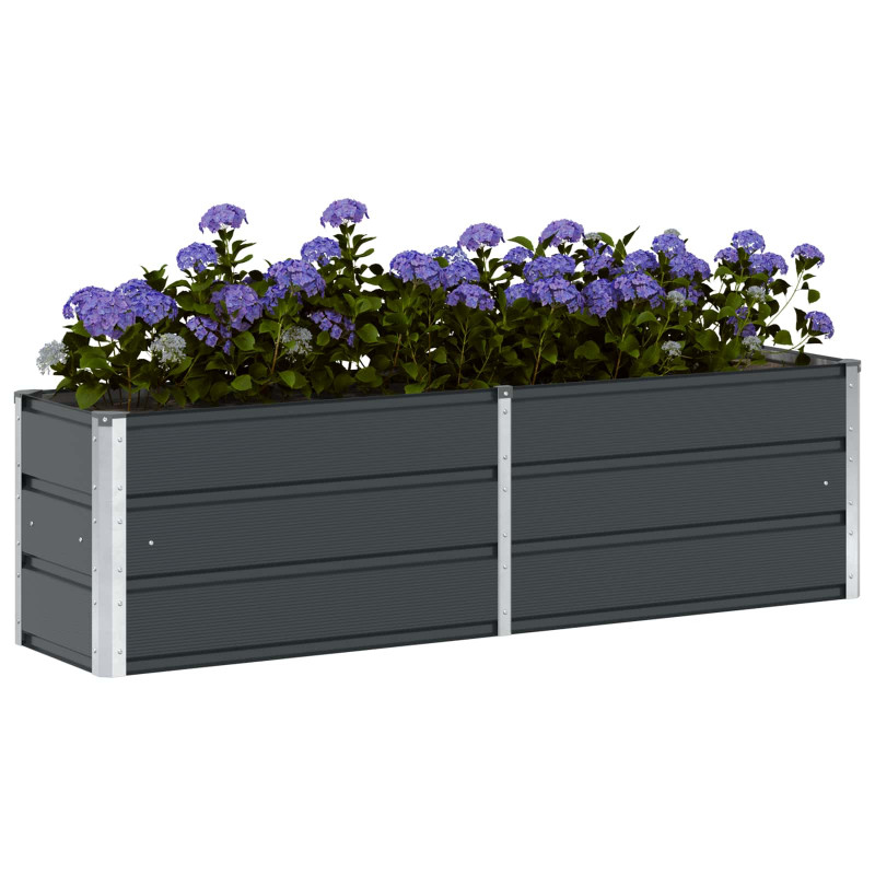 Donica Antracyt 160 x 40 x 45 cm Stal