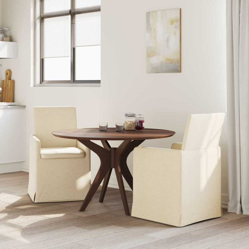 Krzesła jadalne 2 pcs Kremowy 57 x 67 x 95 cm tkanina