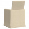 Krzesła jadalne 2 pcs Kremowy 57 x 67 x 95 cm tkanina