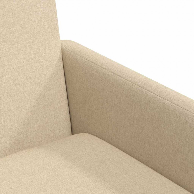 Krzesła jadalne 2 pcs Kremowy 57 x 67 x 95 cm tkanina