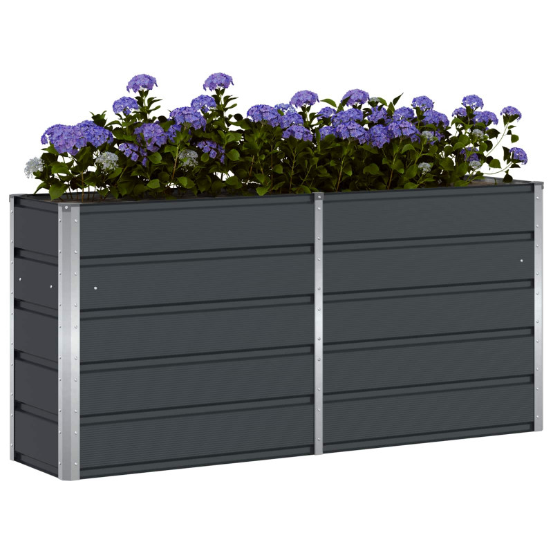 Donica Antracyt 160 x 40 x 75 cm Stal