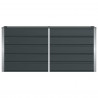 Donica Antracyt 160 x 40 x 75 cm Stal