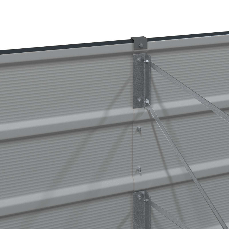 Donica Antracyt 160 x 40 x 75 cm Stal