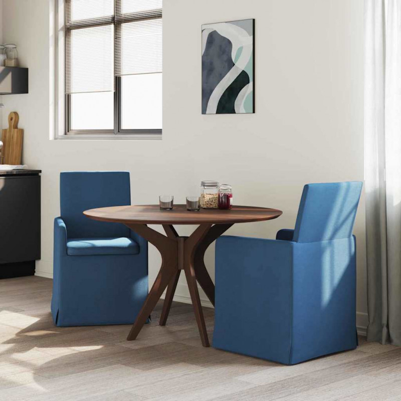 Krzesła jadalne 2 pcs Niebieski 57 x 67 x 95 cm tkanina