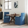 Krzesła jadalne 2 pcs Niebieski 57 x 67 x 95 cm tkanina