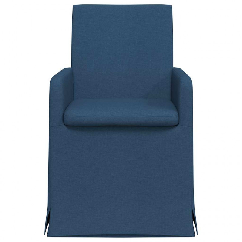 Krzesła jadalne 2 pcs Niebieski 57 x 67 x 95 cm tkanina