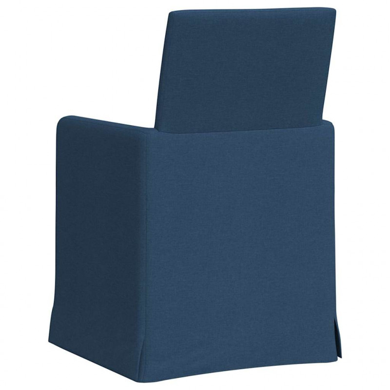 Krzesła jadalne 2 pcs Niebieski 57 x 67 x 95 cm tkanina