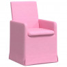 Krzesła jadalne 2 pcs Różowy 57 x 67 x 95 cm tkanina