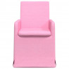 Krzesła jadalne 2 pcs Różowy 57 x 67 x 95 cm tkanina