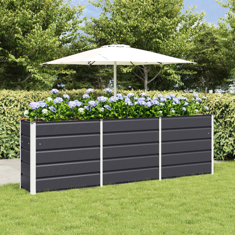 Donica Antracyt 160 x 40 x 75 cm Stal