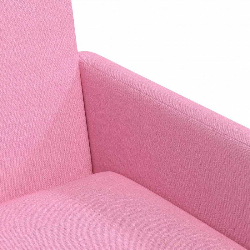 Krzesła jadalne 2 pcs Różowy 57 x 67 x 95 cm tkanina