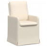 Krzesła jadalne 2 pcs Beżowy 57 x 67 x 98 cm Płótno