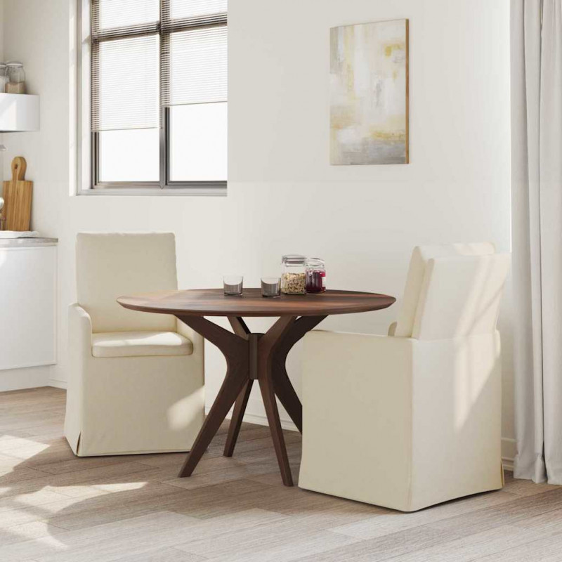 Krzesła jadalne 2 pcs Beżowy 57 x 67 x 98 cm Płótno