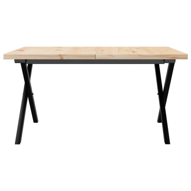 Stolik kawowy z nogami w kształcie litery X, 90x90x45,5 cm