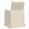 Krzesła jadalne 2 pcs Beżowy 57 x 67 x 98 cm Płótno