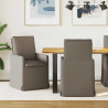 Krzesła jadalne 2 pcs Jasnoszary 57 x 67 x 98 cm Płótno