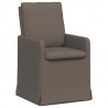 Krzesła jadalne 2 pcs Jasnoszary 57 x 67 x 98 cm Płótno