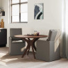 Krzesła jadalne 2 pcs Jasnoszary 57 x 67 x 98 cm Płótno