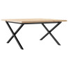 Stolik kawowy z nogami w kształcie litery X, 90x90x45,5 cm