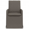 Krzesła jadalne 2 pcs Jasnoszary 57 x 67 x 98 cm Płótno