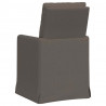 Krzesła jadalne 2 pcs Jasnoszary 57 x 67 x 98 cm Płótno