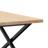Stolik kawowy z nogami w kształcie litery X, 90x90x45,5 cm