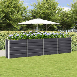 Donica Antracyt 160 x 40 x 75 cm Stal