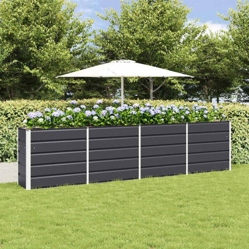 Donica Antracyt 160 x 40 x 75 cm Stal