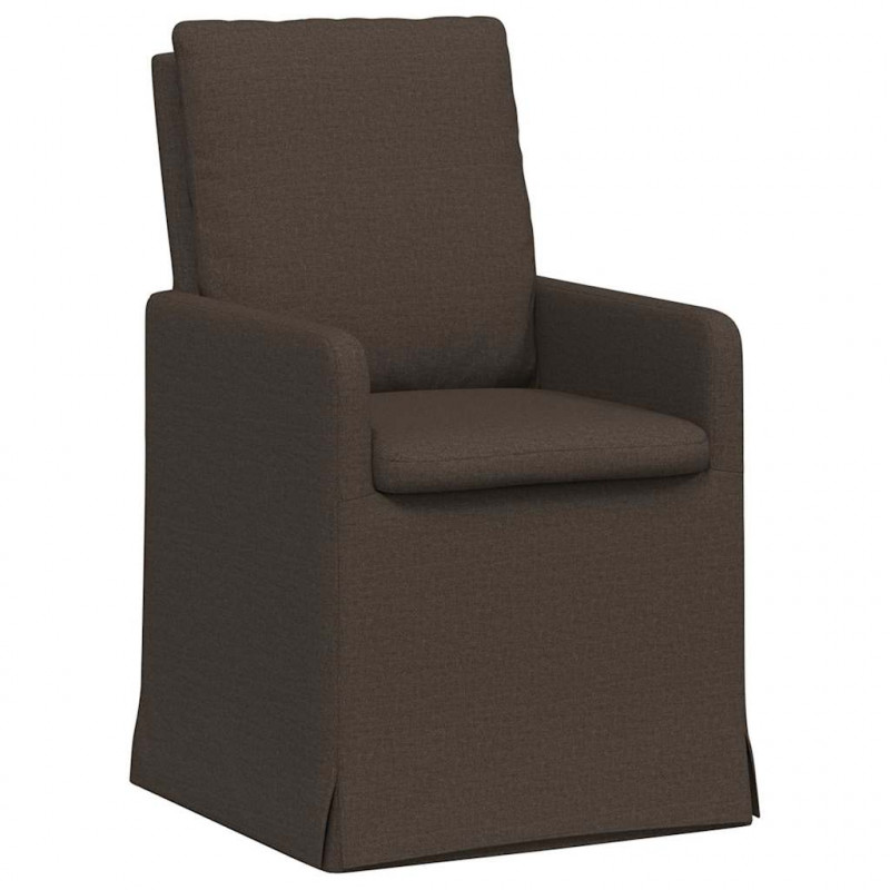 Krzesła jadalne 2 pcs ciemno szary 57 x 67 x 98 cm Płótno