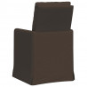 Krzesła jadalne 2 pcs ciemno szary 57 x 67 x 98 cm Płótno