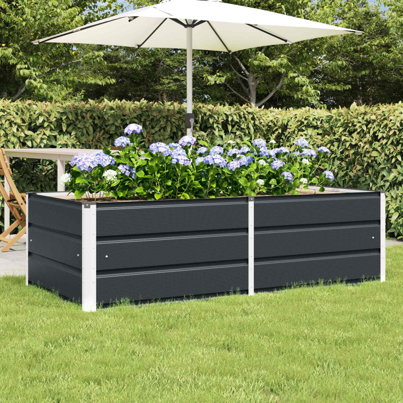 Donica Antracyt 160 x 80 x 45 cm Stal