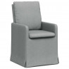 Krzesła jadalne 2 pcs Jasnoszary 57 x 67 x 98 cm tkanina